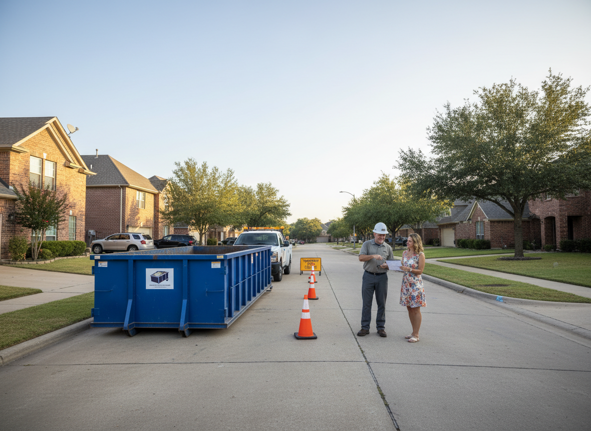 McKinney Rules for Placing a Dumpster on Residential Streets